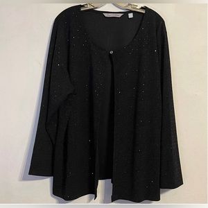 Women’s black sequined cardigan